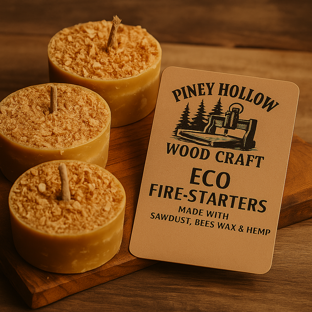 Piney Hollow Eco Fire Starters — | Long Burn | Sustainably Made in Pennsylvania