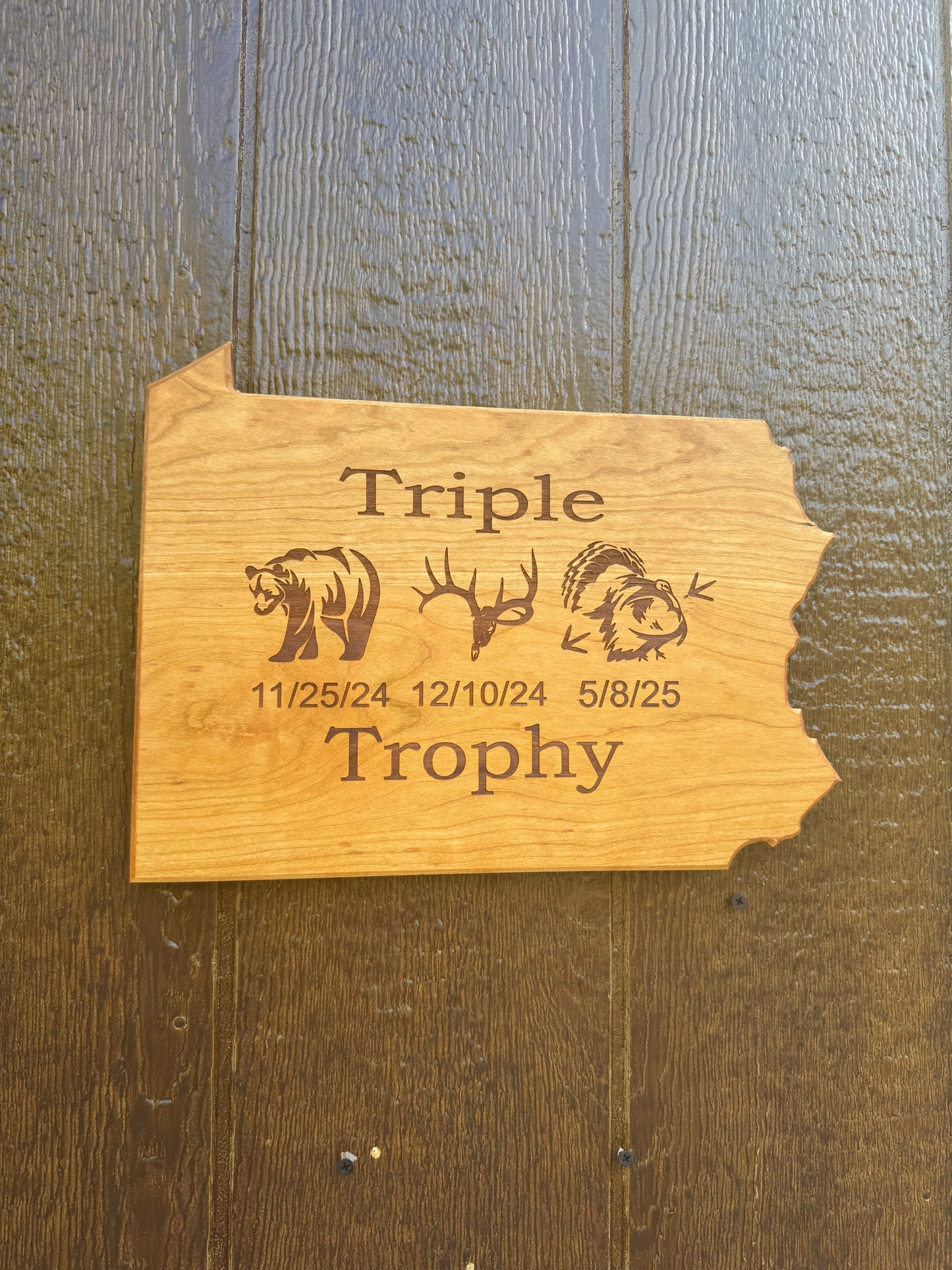 Pennsylvania Triple Trophy Plaque