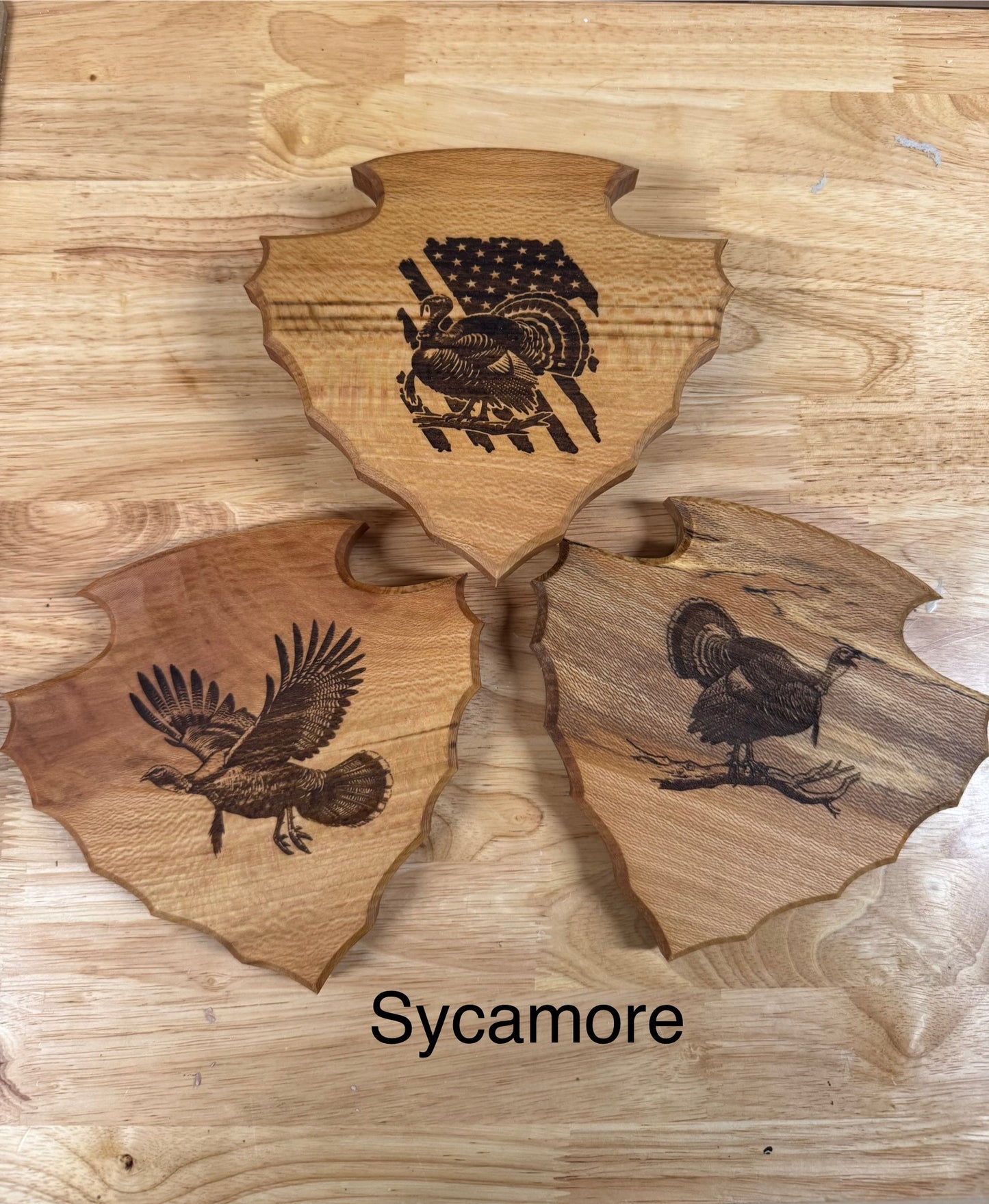 Arrowhead Turkey Tail Plaque Engraved