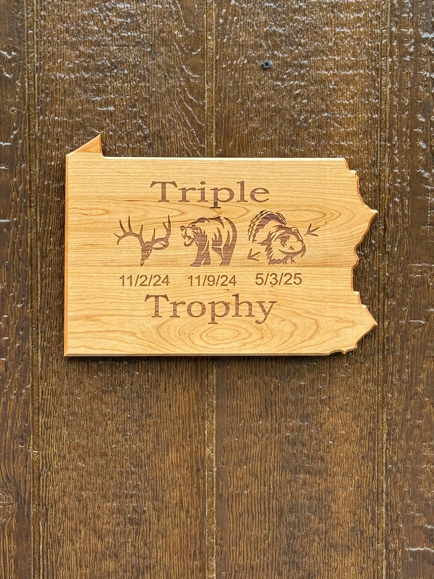 Pennsylvania Triple Trophy Plaque