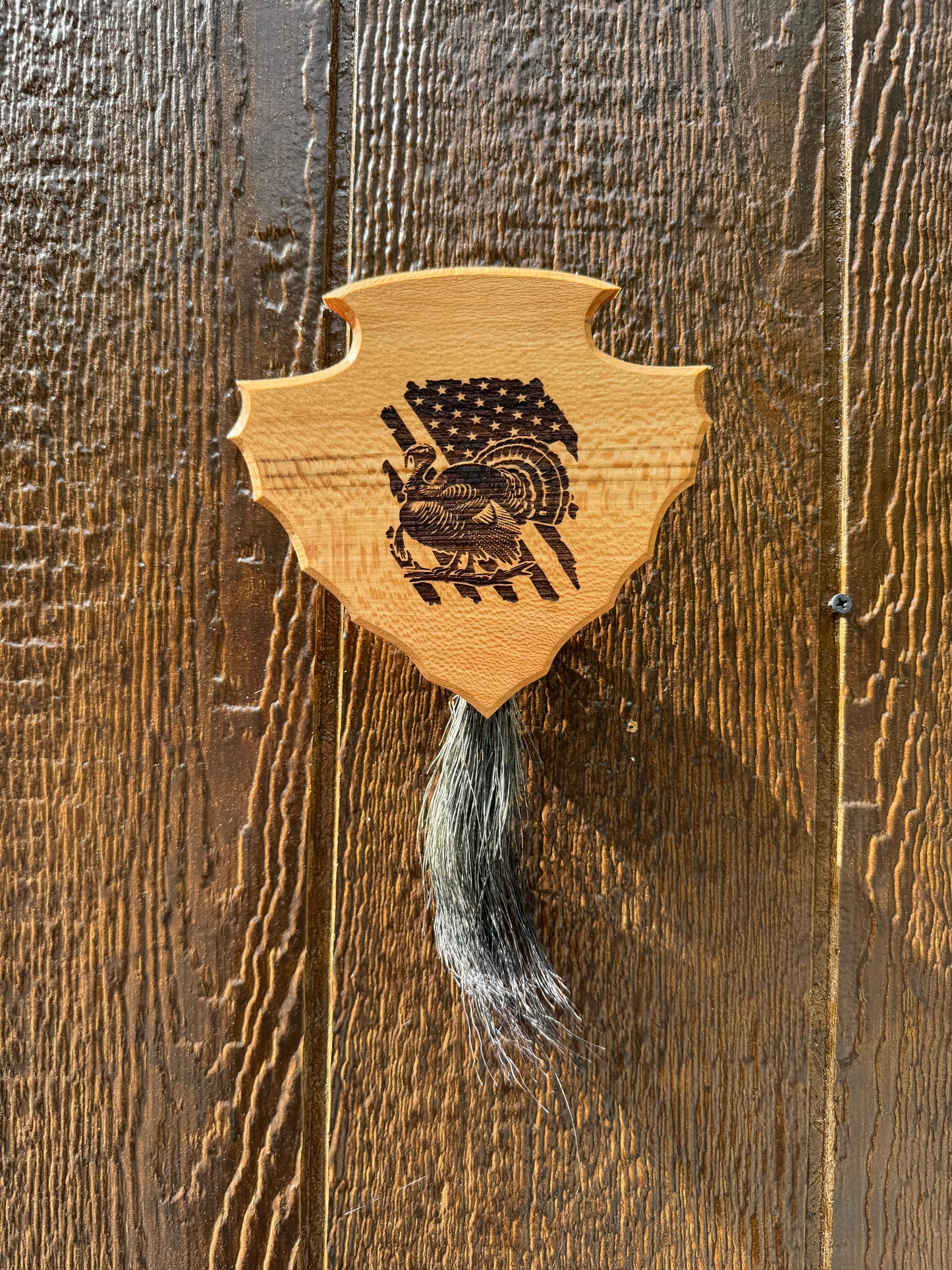 Arrowhead Turkey Tail Plaque Engraved