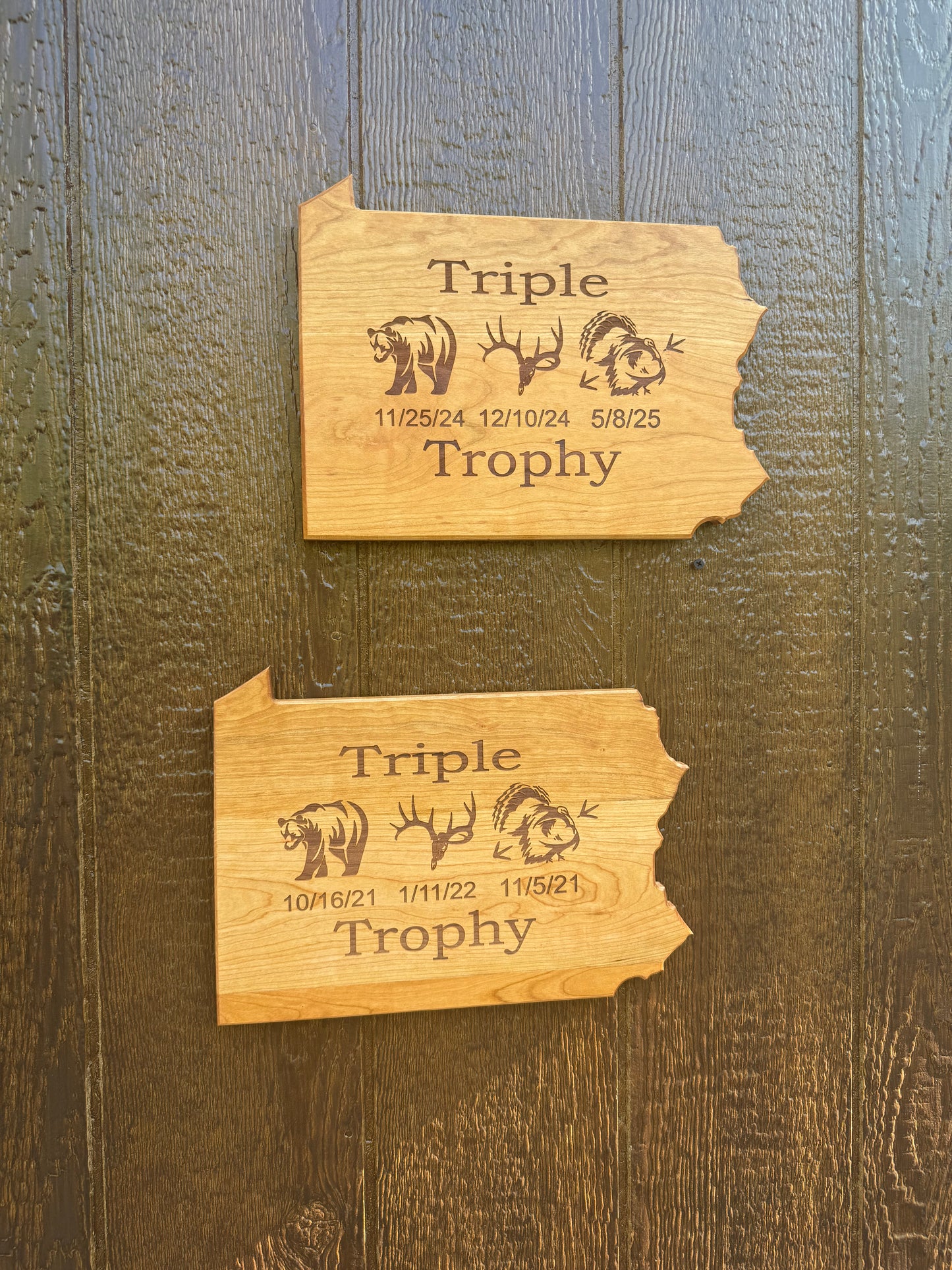 Pennsylvania Triple Trophy Plaque