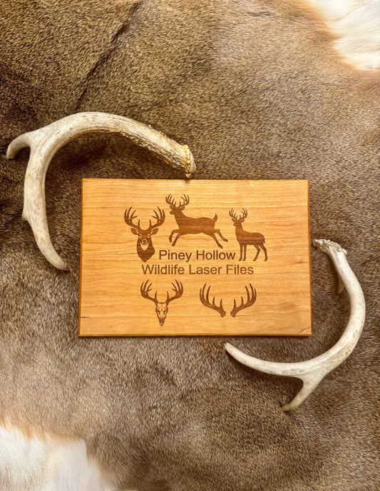 Whitetail Buck Silhouette Bundle – Laser & CNC Files