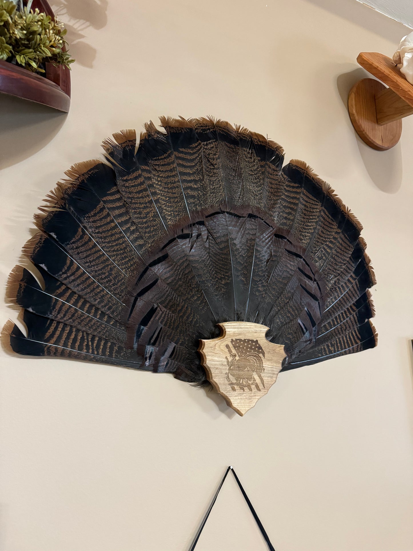 Arrowhead Turkey Tail Plaque Engraved