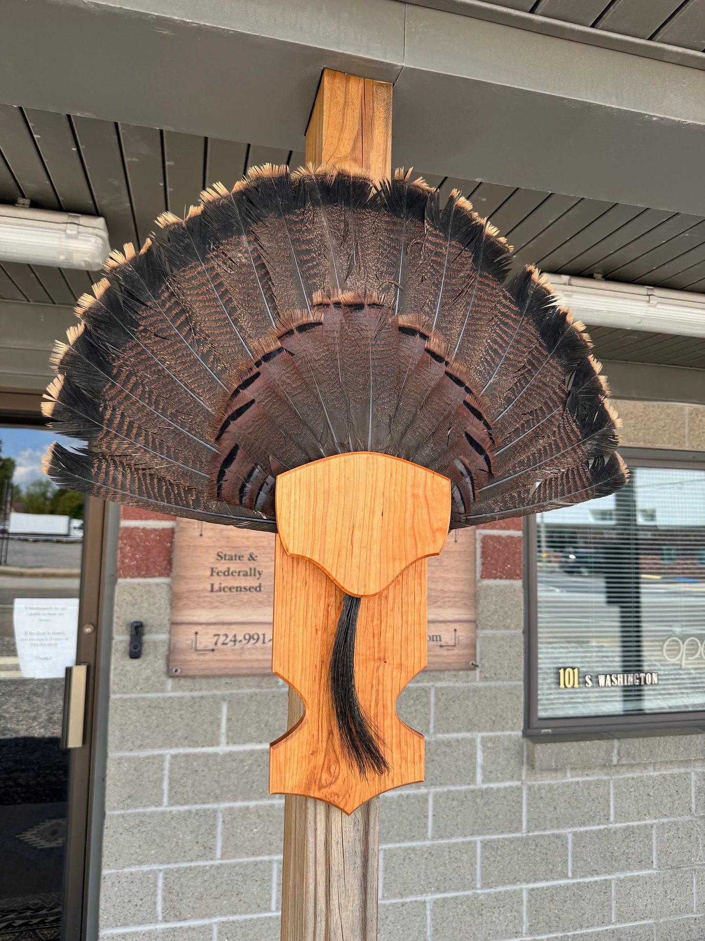 Turkey Display Plaque Piney Hollow Wood Craft